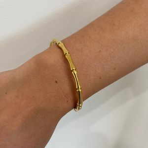 18K Gold-Plated Bamboo Kada – Grace Meets Glamour♥
