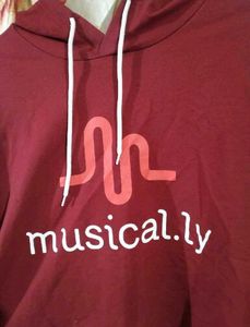 Musical.ly Maroon Hoodie