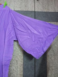 Purple Casual Plussize Kurta/Tunic