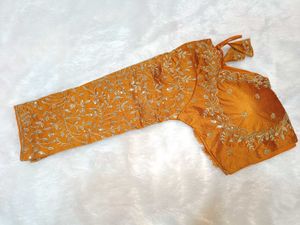 Sabyasachi Mustard Blouse