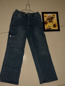 Blue Cargo Jeans