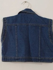 Distressed Denim Vest
