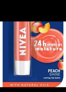🍑 Nivea Peach Shine Lip Balm
