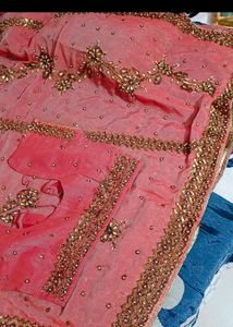 Heavy Hand Work Saree