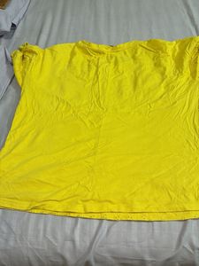 Yellow Eyelet Top