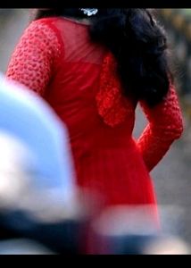 50% Offer bright red ball gown with flares