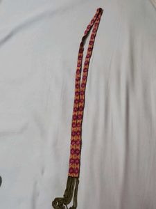 Boho Beaded Neckpiece with Chain Tassel