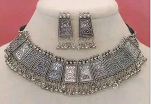 Beautiful Oxidised Nacklace With Earrings 🥰