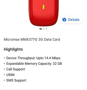 Micromax MMX377g  Modem