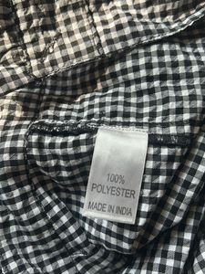 26 High Waist Black&amp; White Check Girls Trouser