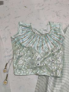 Light Sea Green Party Lehenga Choli Set