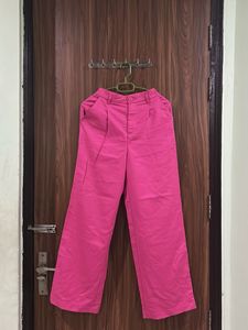 Pink Wide Leg Trousers XS