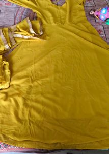 Yellow Anarkali Suit