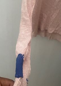 peach pullover