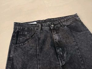 KOTTY Acid Wash Denim Skirt, 34 Size