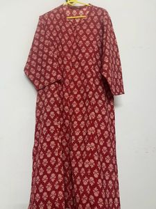 Red Floral Print Kurti