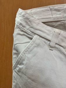 Men's Casual White Denim Shorts