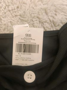 Black Button-Down Top