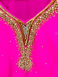 Pink Embroidered Salwar Kameez Pakistani Suit
