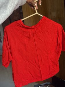 Red Graphic Print T-Shirt