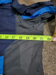 Blue Hooded Jacket