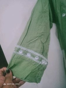 New Two Pcs Lucknavi Chickenkari Suit