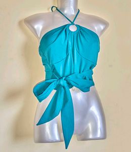 🆕 🎁Buy 2 Get 1 Free 🎁 Piece Teal Halter Top