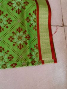 sambalpuri print saree with pata blouse piece