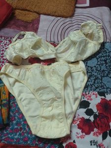 Lace Trim Lingerie Set