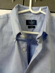 FINAL PRICE - HACKETT LONDON Men&#39;s Blue Shirt