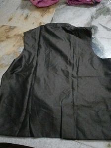 Brown Sleeveless Jacket