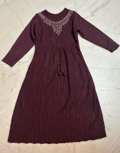Elegant Maroon Maxi Dress