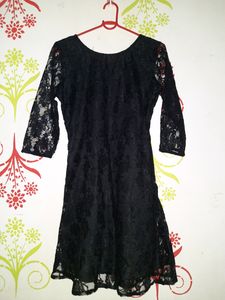 Black Lace Mini Dress 👗