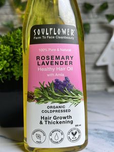 Soulflower Rosemary Lavender Healthy Hair Oil