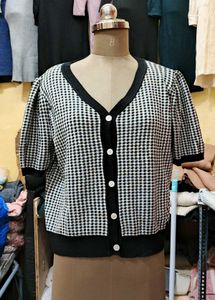 gingham pintrest cardigan