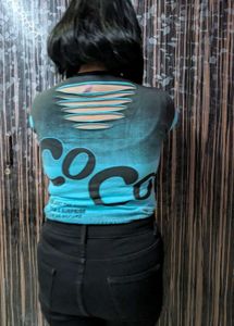 Stylish Blue Graphic Tee