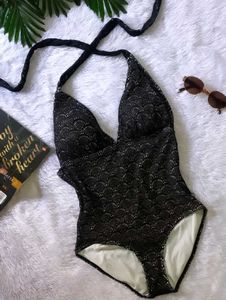 LA VIE EN ROSE Chic Lace Halter SWIMSUIT 🩱