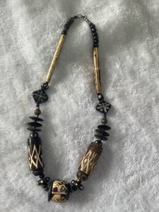 Bohemian Wooden Neckpiece