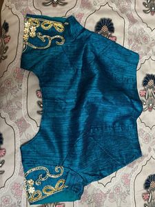 Teal Embroidered Blouse