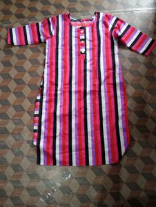 Striped Cotton Kurti