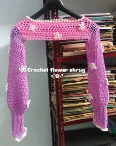 Crochet Flower Shrug