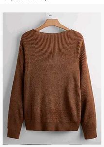Brown Knit Sweater