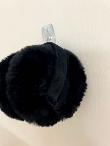 Faux Fur Black Ear Warmers