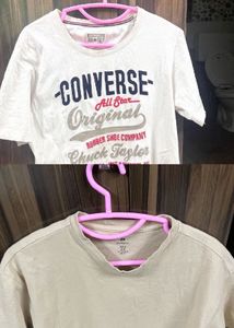 New Combo Converse Original Tshirt And H&m Tshir