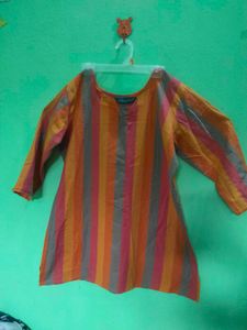 Orange &amp; Multicolour Kurtis(Combo)