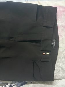 Fablestreet Tailored Fit Black Trousers For Women