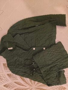 Green Co-ords Top With Inner