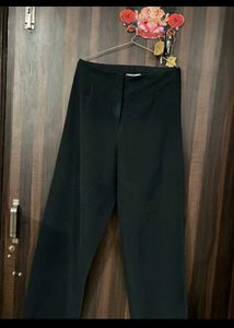 Wide Leg Pants + blue cardigan