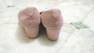 Elegant Pink Block Heel Pumps