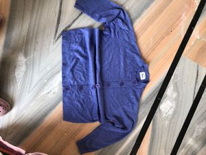 Blue Button-Down Cardigan